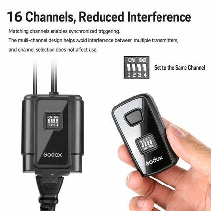 Godox DM16 Camera Flash Sync Universal Wireless Trigger For DSLR Cameras, Transmitter, Receiver, Transmitter+Receiver, Transmitter+2 Receiver, Transmitter+3 Receiver