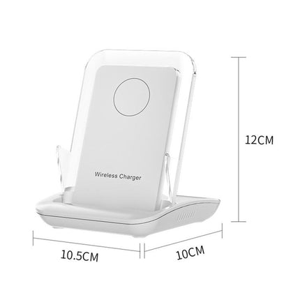 Magnetic Charging Stand With Passive Sound Amplifier Desktop Phone Holder, A9299 (White)