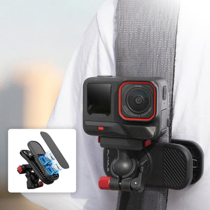 Flymile Magnetic Quick-release Backpack Shoulder Strap Clip Bracket, For DJI Osmo Action 3 / 4 / 5 Pro, For DJI Osmo Action 6 / Nano, For Insta360 Ace / Ace Pro / 2 / X5