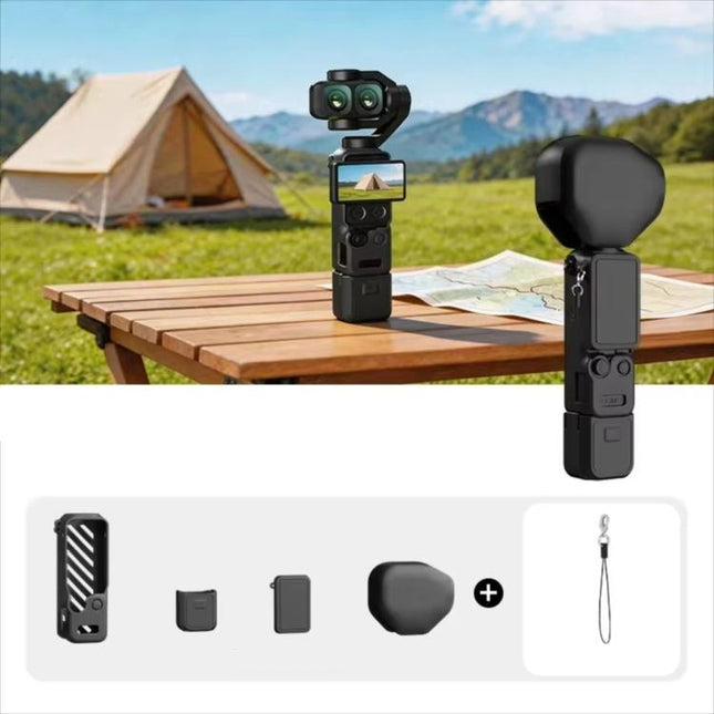 For DJI Osmo Pocket 4P CYNOVA Silicone Protective Case Screen Body Protective Cover
