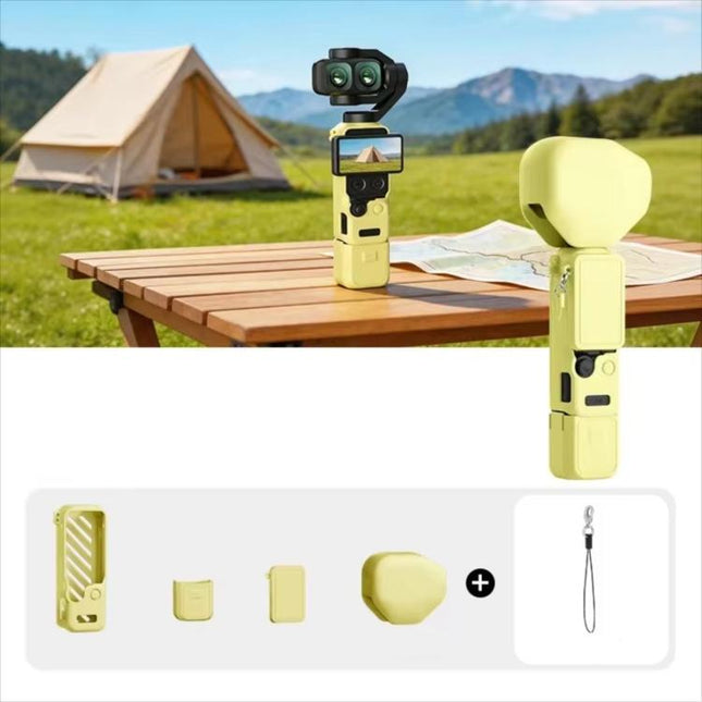 For DJI Osmo Pocket 4P CYNOVA Silicone Protective Case Screen Body Protective Cover