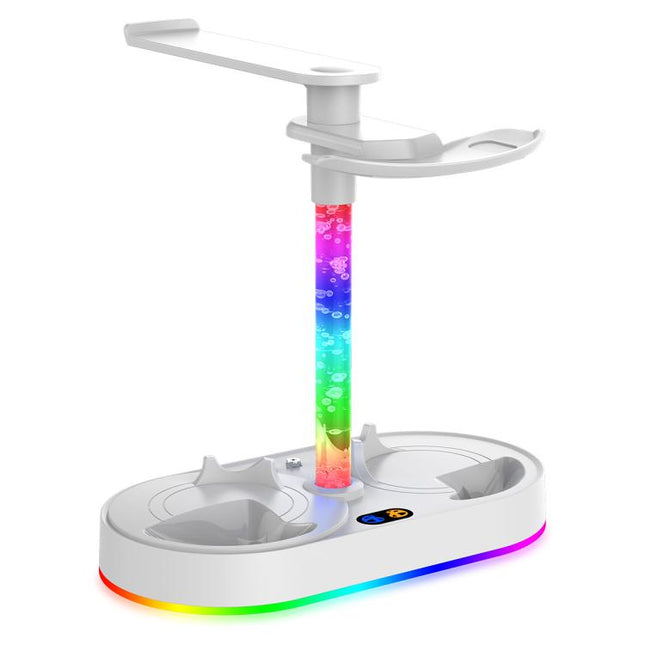 ipega RGB Charging Dock For PS5 VR2 / PlayStation VR2 Controller Charger Station & VR Headset Stand, PG-P5V001S, PG-P5V001