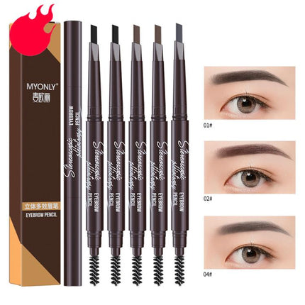 MYONLY Dual-Ended Eyebrow Pencil Set with Spoolie Brush, 2 Black+2 Deep Coffee+1 Grey, 2 Deep Coffee+2 Grey+1 Black, 2 Black+2 Light Coffee+1 Grey, 2 Black+2 Medium Coffee+1 Grey, 1 Black+3 Light Coffee+1 Grey, 1 Black+3 Deep Coffee+1 Grey             ...