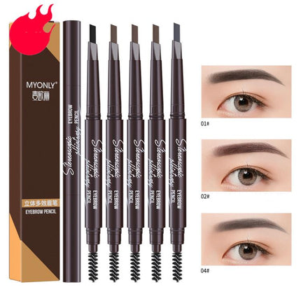 MYONLY Dual-Ended Eyebrow Pencil Set with Spoolie Brush, 2 Black+2 Deep Coffee+1 Grey, 2 Deep Coffee+2 Grey+1 Black, 2 Black+2 Light Coffee+1 Grey, 2 Black+2 Medium Coffee+1 Grey, 1 Black+3 Light Coffee+1 Grey, 1 Black+3 Deep Coffee+1 Grey             ...