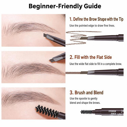 MYONLY Dual-Ended Eyebrow Pencil Set with Spoolie Brush, 2 Black+2 Deep Coffee+1 Grey, 2 Deep Coffee+2 Grey+1 Black, 2 Black+2 Light Coffee+1 Grey, 2 Black+2 Medium Coffee+1 Grey, 1 Black+3 Light Coffee+1 Grey, 1 Black+3 Deep Coffee+1 Grey             ...