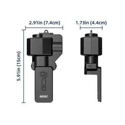 For DJI Osmo Pocket 4P BRDRC Lens Screen Dustproof Semi-Enclosed Protective Case