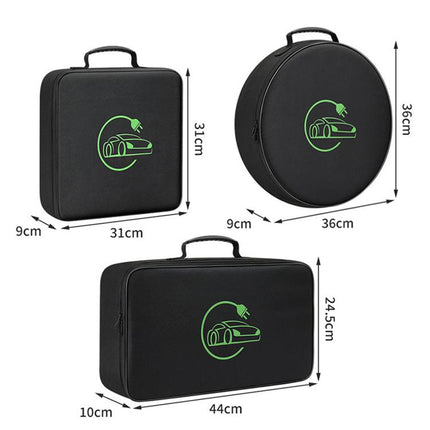 BUBM EV Cable Bag Portable Charger Storage Case Waterproof Organizer For EV Charging Equipment, Square, Round, Rectangular