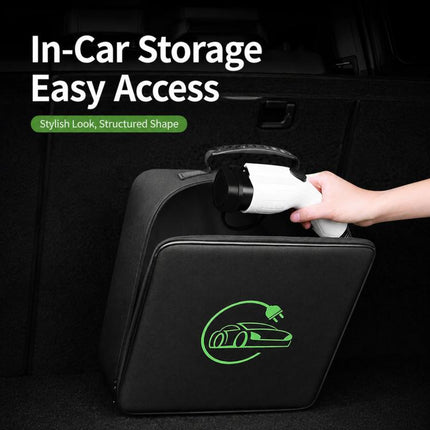 BUBM EV Cable Bag Portable Charger Storage Case Waterproof Organizer For EV Charging Equipment, Square, Round, Rectangular