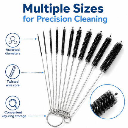 12pcs /Set Glass Tube Cleaning Brush Kit