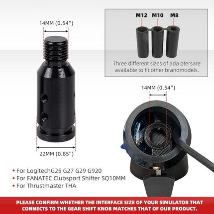 USB Gear Shift Knob For Logitech G29 / G27 / G920 Thrustmaster TH8A PC Truck Simulator Shifter, SFN190