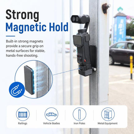 For Insta360 Luna Pro / Ultra Magnetic Mount Holder with 180-degree Adjustable Base