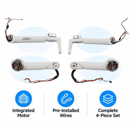 For DJI Lito 1 Replacement Arm for Repair / Disassembly, Front-left, Front-right, Rear-left, Rear-right