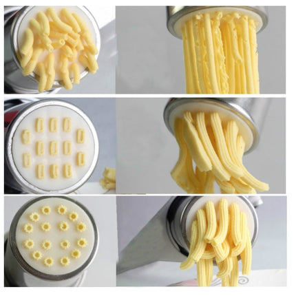 Household Stainless Steel Pasta Machine Small Manual Pasta Machine Multi-function Noodle Machine, Noodle Machine + 7 PCS Mould