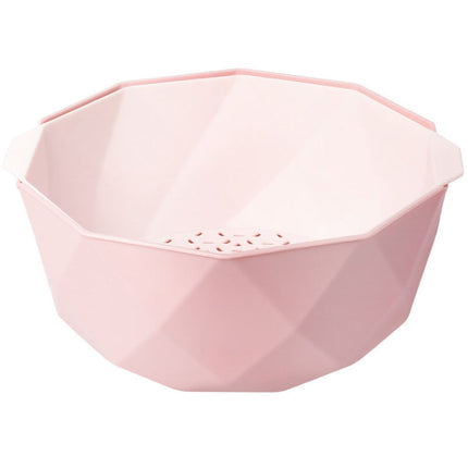 Double-layer Hollow Drain Basket Household Plastic Multi-function Washing Vegetables and Fruit Dishes