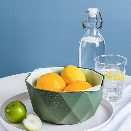 Double-layer Hollow Drain Basket Household Plastic Multi-function Washing Vegetables and Fruit Dishes