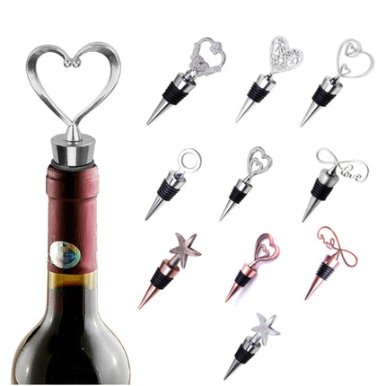 Metal Special Shape Wine Stopper, Starfish Red Bronze Shape, Starfish Silver Shape, Alphabet Red Bronze Shape, Alphabet Silver Shape, Heart to Heart Red Bronze Shape, Heart to Heart Silver Shape, Ring Shape, True Love Shape, Heart of Fujiro Shape������...