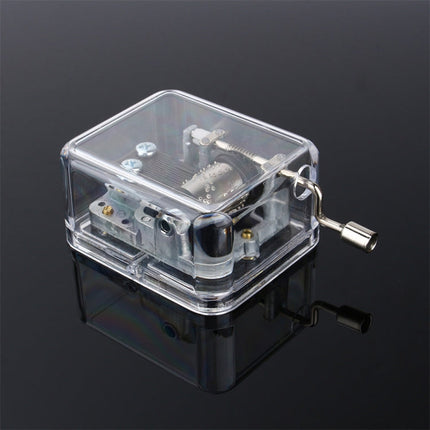 Music Box DIY Craft Vintage Musical Gold Hand Music Boxes