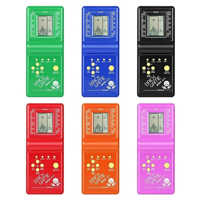Classic Tetris Brick Game Handheld Game Console, Bulit-in 7 Kinds Games, Random Color Delivery, Brick Game Handheld Game