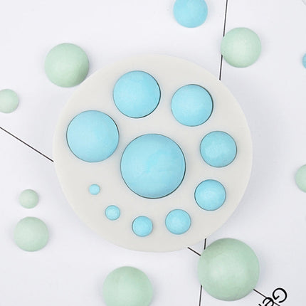 Round Silicone Fondant Cake Mold DIY Baking Decoration Chocolate Tool, Round Silicone(Grey), Round Silicone(Pink)