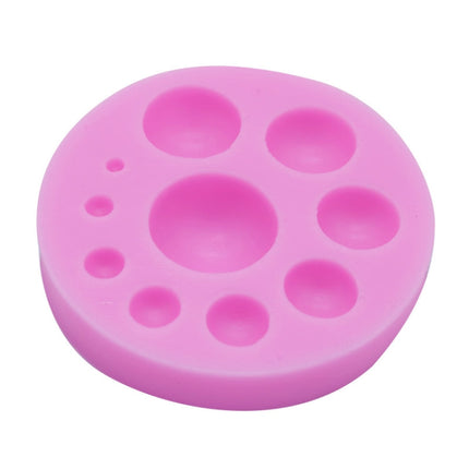 Round Silicone Fondant Cake Mold DIY Baking Decoration Chocolate Tool, Round Silicone(Grey), Round Silicone(Pink)