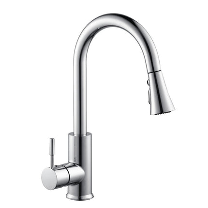 Kitchen Horn Button Switch Pausable Faucet Sprinkler Water Saving Nozzle Sprayer Filter, Plating CP, Drawing BN