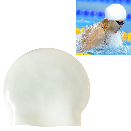 Glossy Seamless Pure Silicone High Elasticity Professional Swimming Cap