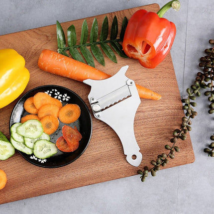 Fork-shaped Chocolate Planer Stainless Steel Truffle Slicer Cheese Grater, Cheese Slicer 6