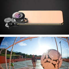 APEXEL APL-HB195 195 Degrees Fisheye Professional HD External Mobile Phone Universal Lens, 195 Degrees Fisheye