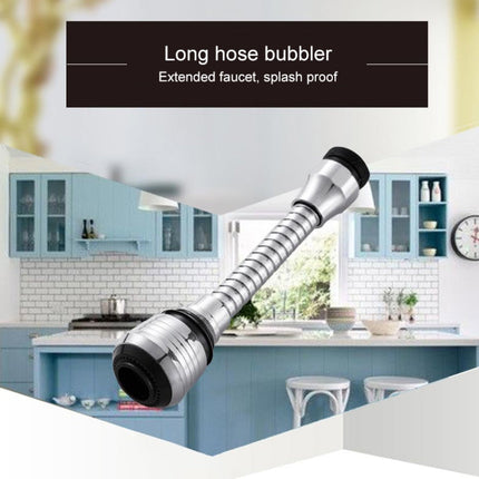 360 Degree Rotate Kitchen Accessories Long Water Bubbler Filter Water Saving Aerator Nozzle Tap, Long Water Bubbler Filter