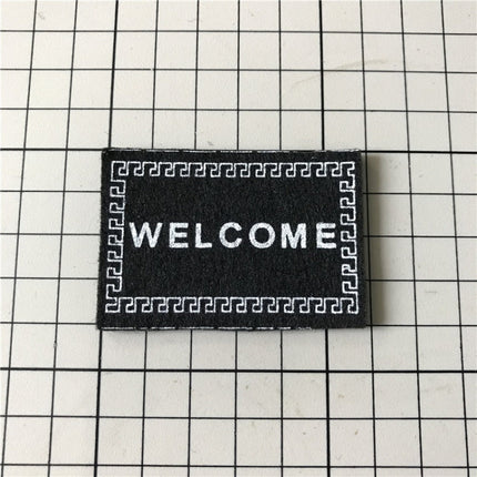 Handmade Simulation Doll House Accessories Welcome Pad Floor Mat Model