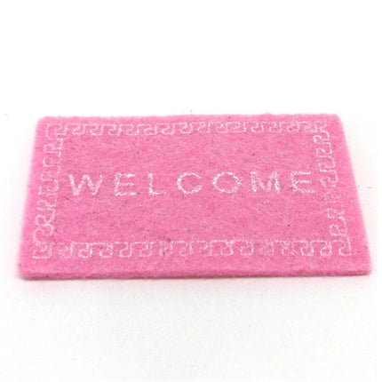 Handmade Simulation Doll House Accessories Welcome Pad Floor Mat Model