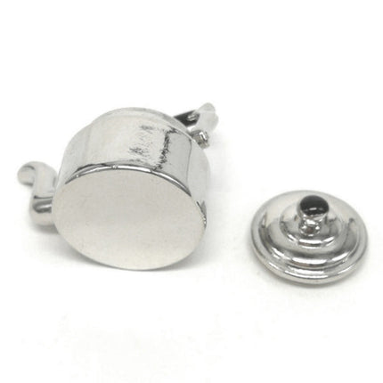 Dollhouse Miniature Metal Tea Kettle Pot Classic Pretend Play Furniture Toys for Kitchen Accessory, Metal Tea Kettle