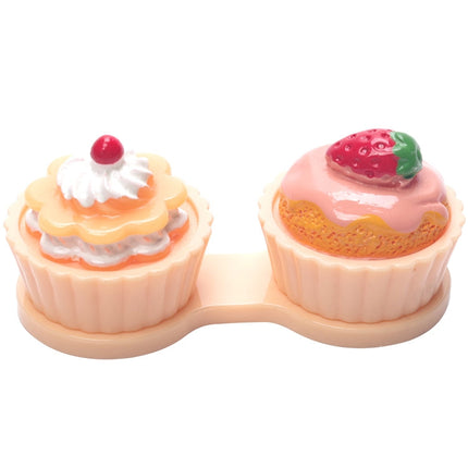 Cartoon Cute Cream Cake Glasses Double Box Contact Lenses Couple Box