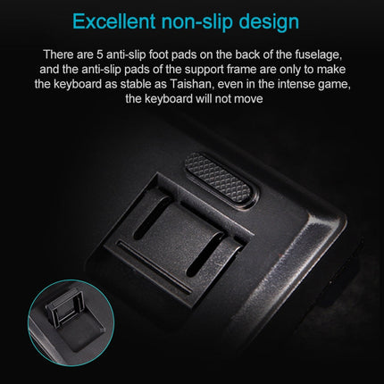 Rapoo V500 PRO Mixed Light 104 Keys Desktop Laptop Computer Game Esports Office Home Typing Wired Mechanical Keyboard