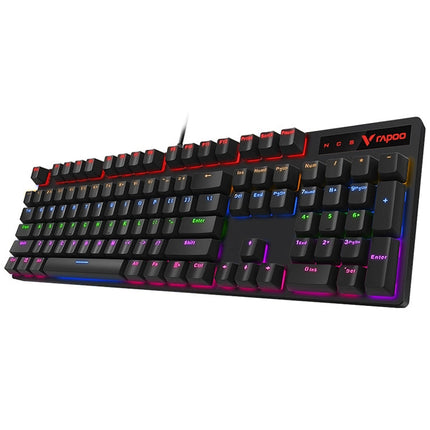 Rapoo V500 PRO Mixed Light 104 Keys Desktop Laptop Computer Game Esports Office Home Typing Wired Mechanical Keyboard