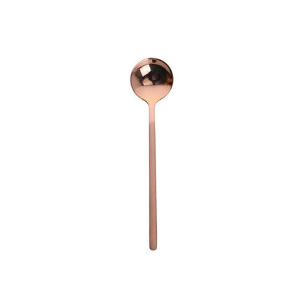 Mini Accessories Coffee Spoon Kitchen Dessertspoon Dining Round Shape Coffee  Stainless Steel Home