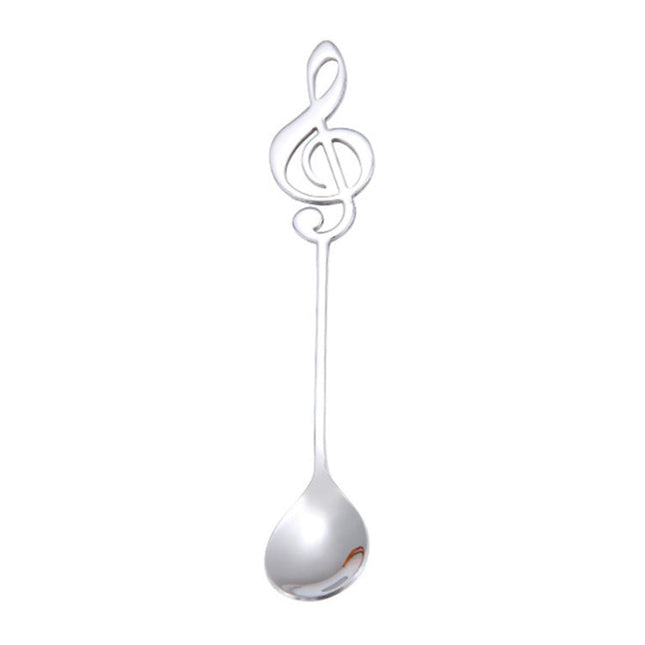 Creative Musical Note Spoon Coffee Stirring Scoop Stainless Steel Titanium Music Bar Spoon Gift Spoon