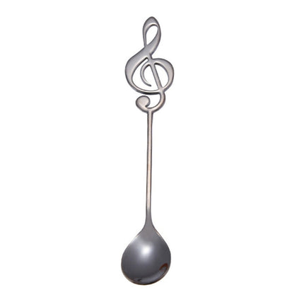 Creative Musical Note Spoon Coffee Stirring Scoop Stainless Steel Titanium Music Bar Spoon Gift Spoon