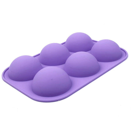 2 PCS 6 Even Small Semi-Circular Silicone Cake Mold Jelly Scented Candle Plaster Mold, Small Semi-Circular