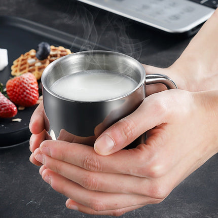 Double Wall Stainless Steel Coffee Mug Portable Termo Cup Travel Tumbler Coffee Jug Milk Tea Beer Cups Double Office Water Mugs, 220ML, 300ML, 400ML