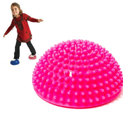 Hemisphere Balance Stepping Stones Durian Spiky Massage Ball Sensory Integration Indoor Outdoor Games Toys for Kids Children, Yellow, Purple, Rose Red, Red, Blue, Green