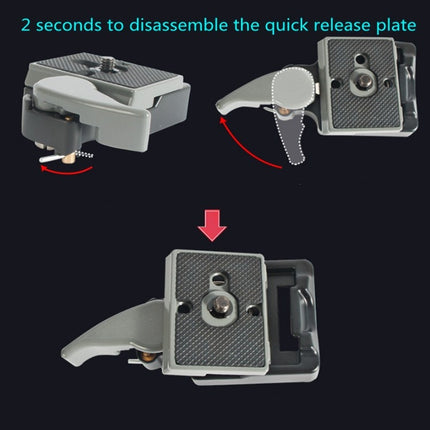 BEXIN Tripod Head Quick Release Plate Holder For Manfrotto 200PL-14