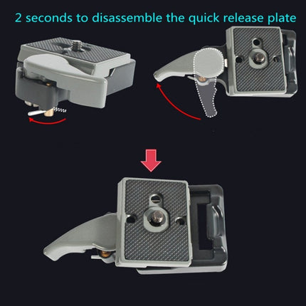 BEXIN Tripod Head Quick Release Plate Holder For Manfrotto 200PL-14