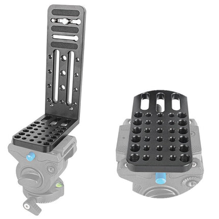 BXIN L130C Universal L-shaped Vertical Clapper SLR Tripod Hydraulic Pan/tilt Quick Release Plate Suitable For Shadow Stabilizer, BEXIN L130C
