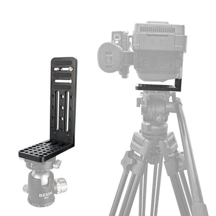 BXIN L130C Universal L-shaped Vertical Clapper SLR Tripod Hydraulic Pan/tilt Quick Release Plate Suitable For Shadow Stabilizer, BEXIN L130C