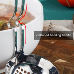 Stainless Steel Hot Pot Hanging Wall Spoon Creative Fishing Spoon Porridge Spoon, Soup Spoon, Colander