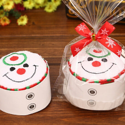 Christmas Creative Cake Towel Gift Washcloth Christmas Cute Towel Presents