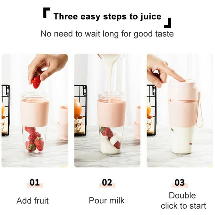 Portable Juicer Mini Electric Blender Portable Juicer, Style 2 (Navy Blue), Style 2 (Pink)