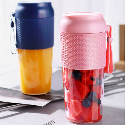 Portable Juicer Mini Electric Blender Portable Juicer, Style 2 (Navy Blue), Style 2 (Pink)