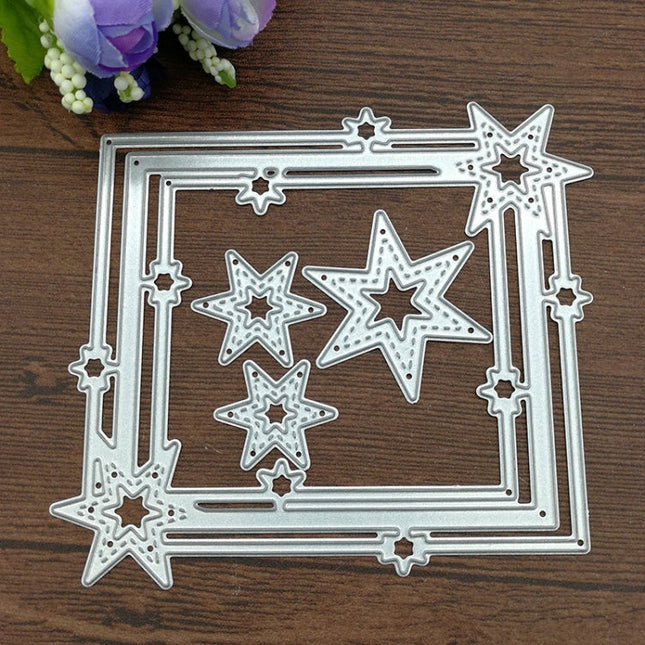 Pentagram Border Cutting Knife Die Scrapbook DIY Material, Pentagram Border Shape